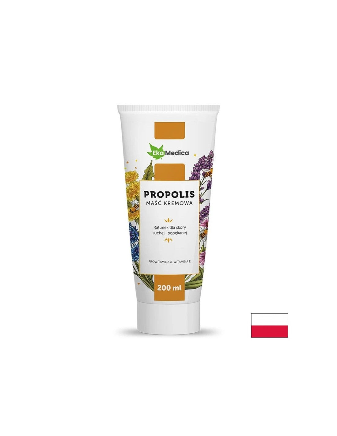 Salbe mit Propolis für trockene und gerissene Haut, 200 ml