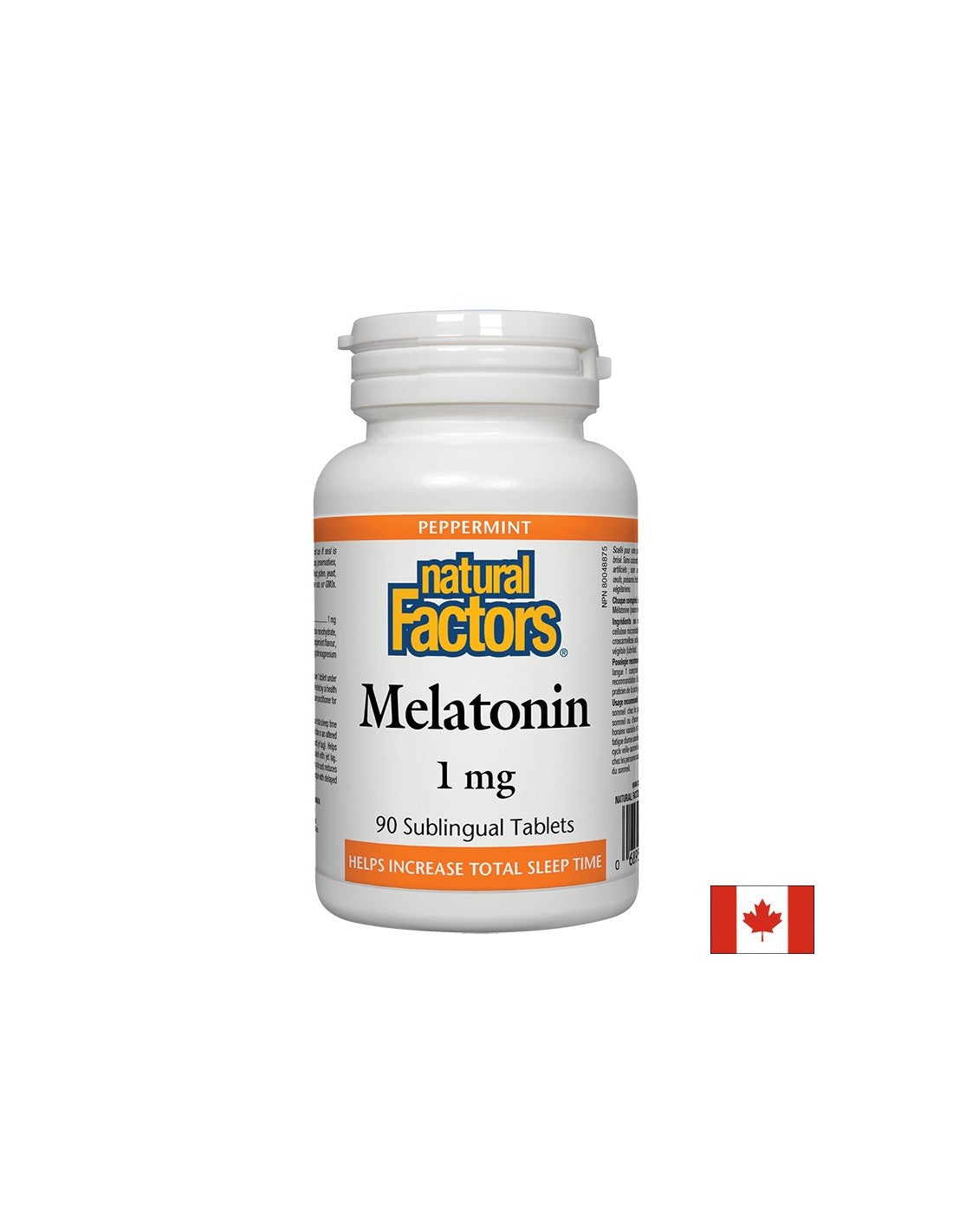 Melatonin 1 mg x 90 Sublingualtabletten <tc>Natural Factors</tc>