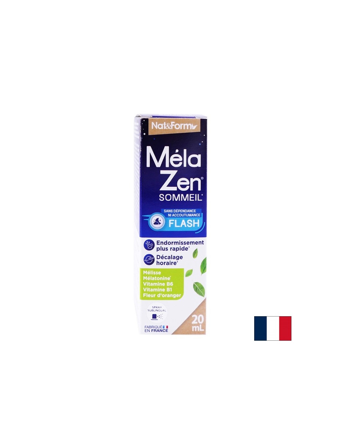 Melazen® Schlafspray mit Melatonin, Zitronenbalsam, Orangenblüte und Vitamin B1 und B6, oralem Spray x 20 ml