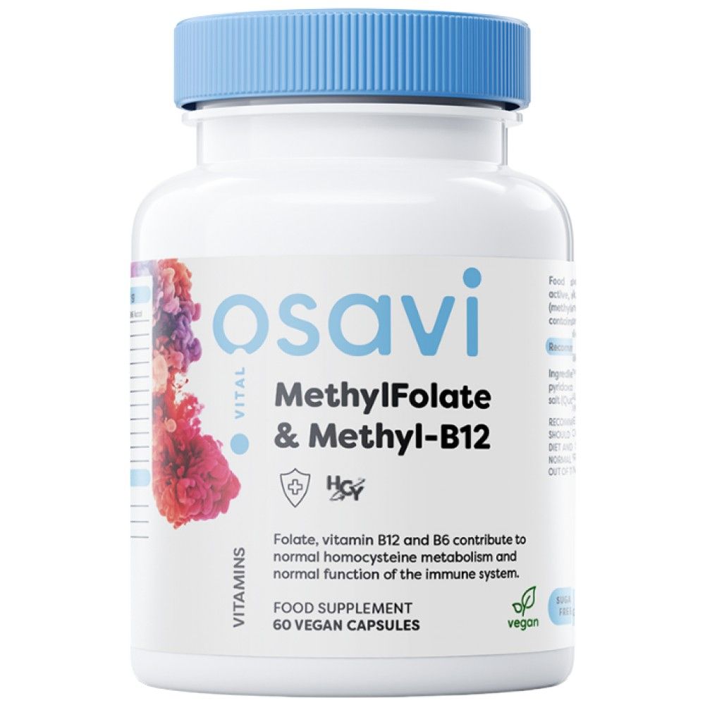 Methylfolat & Methyl-B12 | mit Quatrefolic® - 60 Kapseln