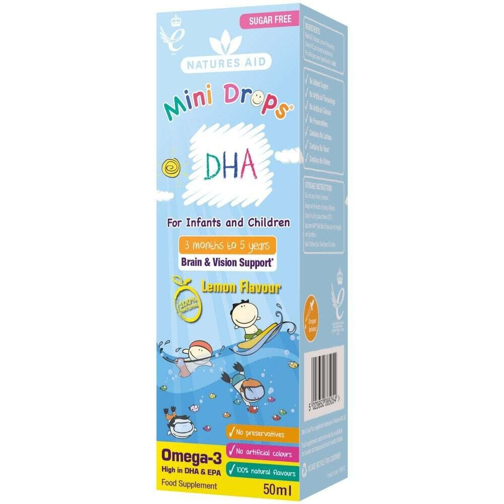 Omega-3-Tropfen für Kinder (Kids Omega-3 Mini Drops) 50 ml NaturesAid