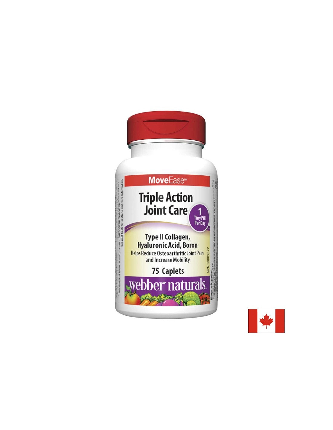 Moveasease ™ Triple Action Joint Care - Triple Joint Care mit Kollagen, Bor und Hyaluronsäure, 75 Caplets