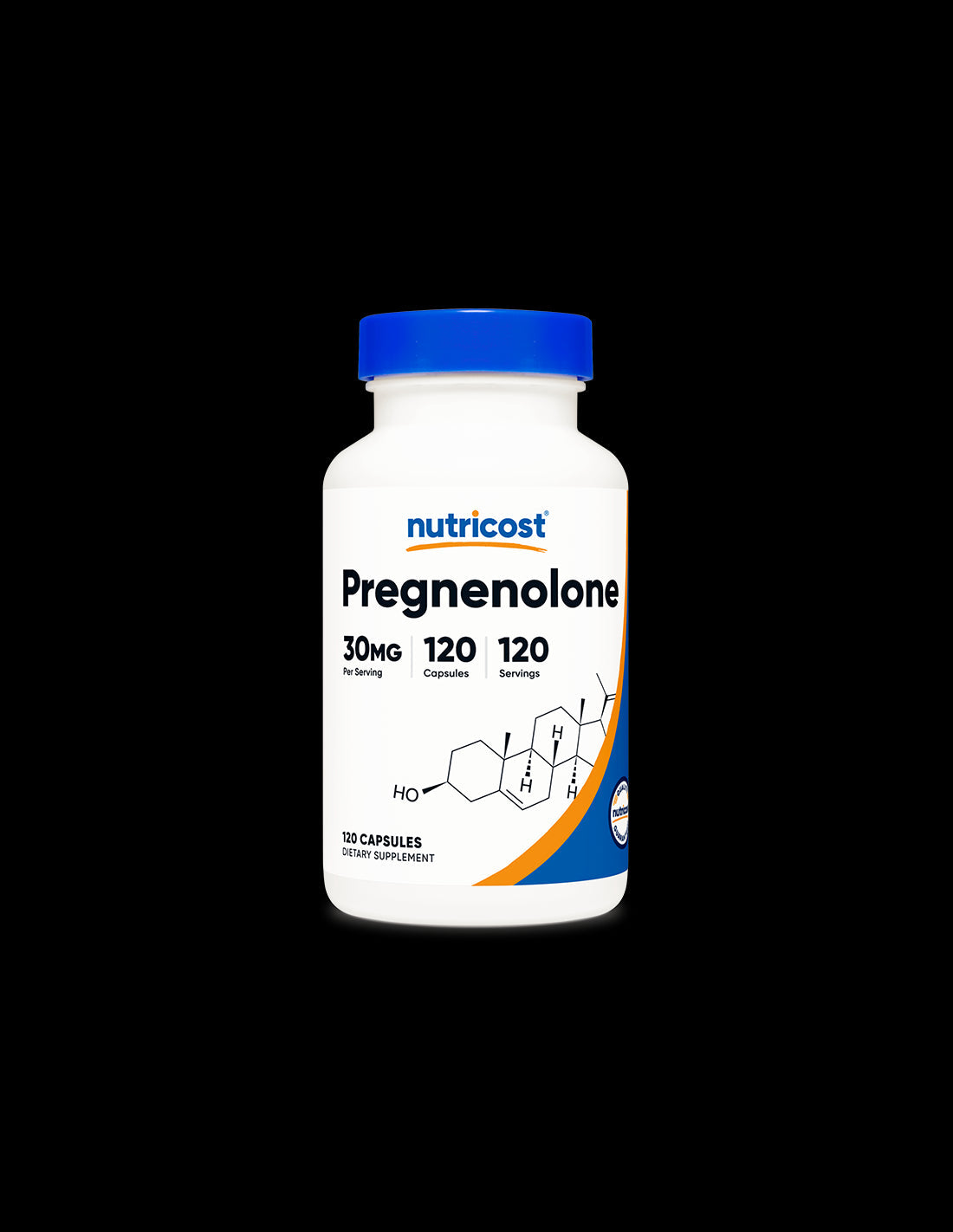 Brain Function - Pregnenolone (Pregnenolone), 30 mg x 120 capsules Nutricost - Nutra Best Europe