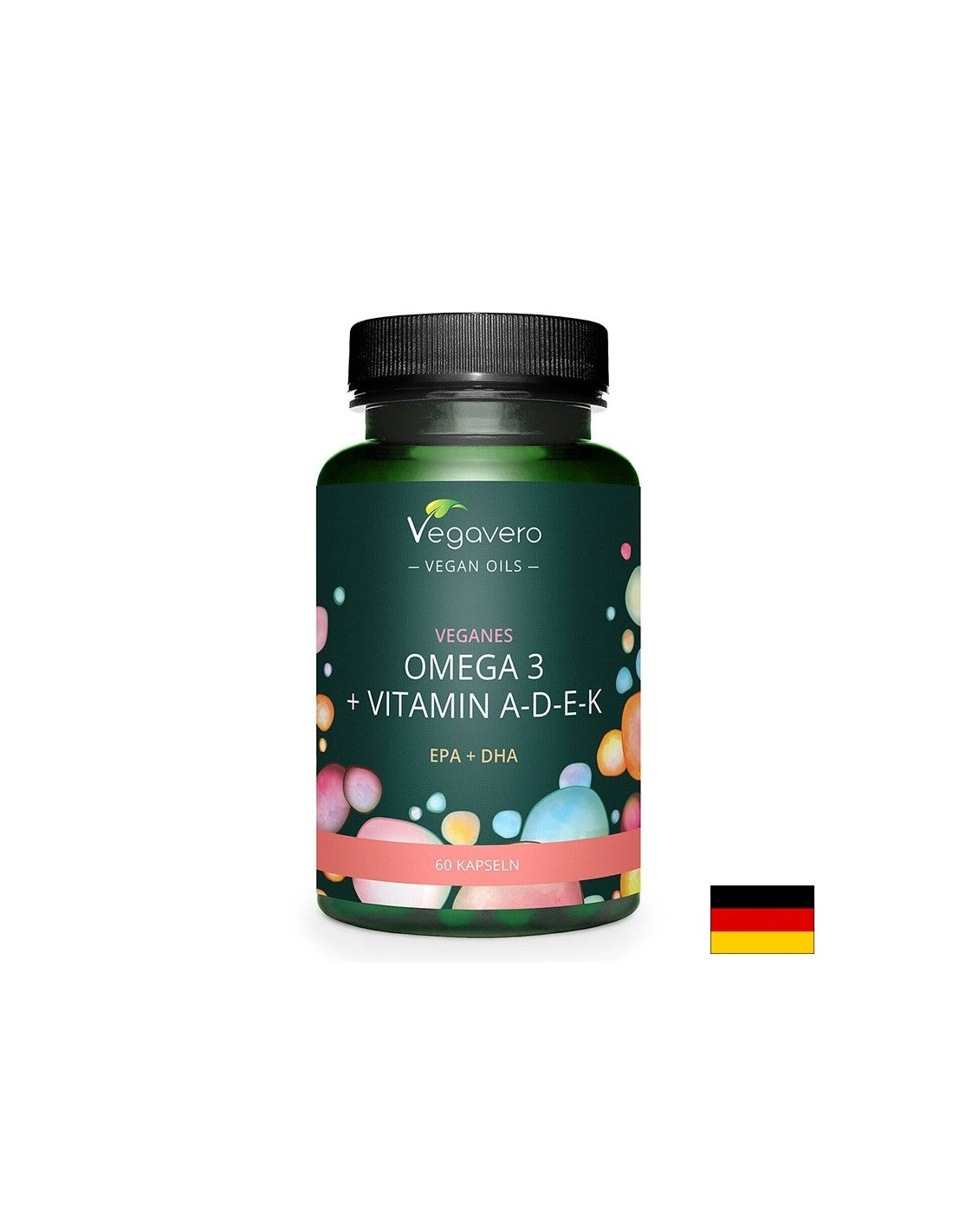 Gehirn, Seh- und Herzfunktion - Omega -3 + Vitamin A, D3, E, K, 60 Kapseln