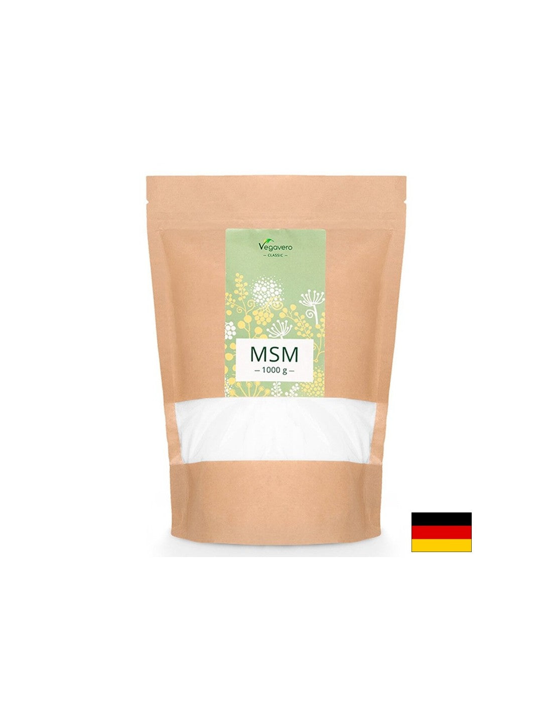 MSM Methyl sulfonyl methane, 1 kg Vegavero powder - Nutra Best Europe