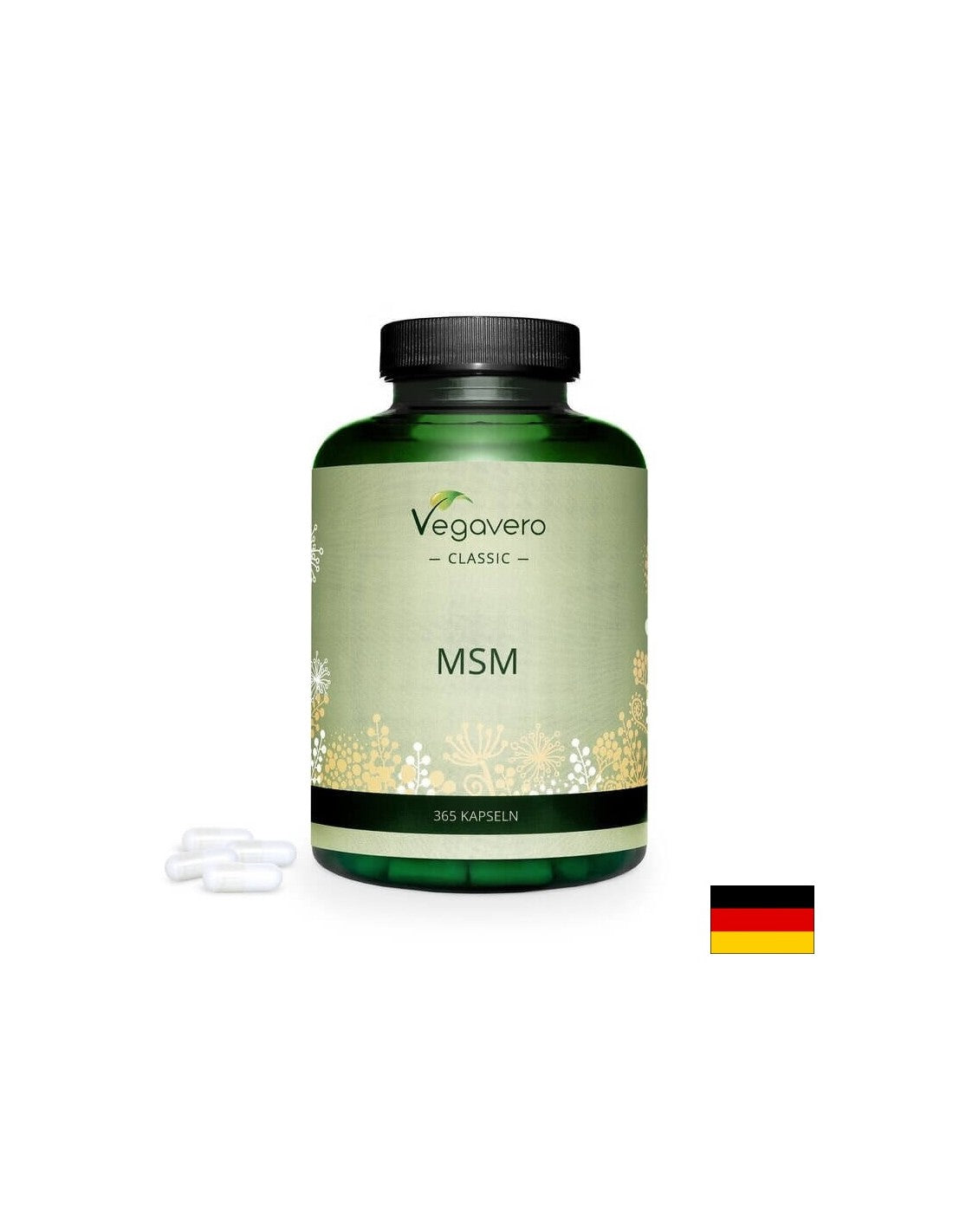 MSM/ Methylsulfonylmethan, 365 Kapseln, 100% Vegan <tc>Vegavero</tc>