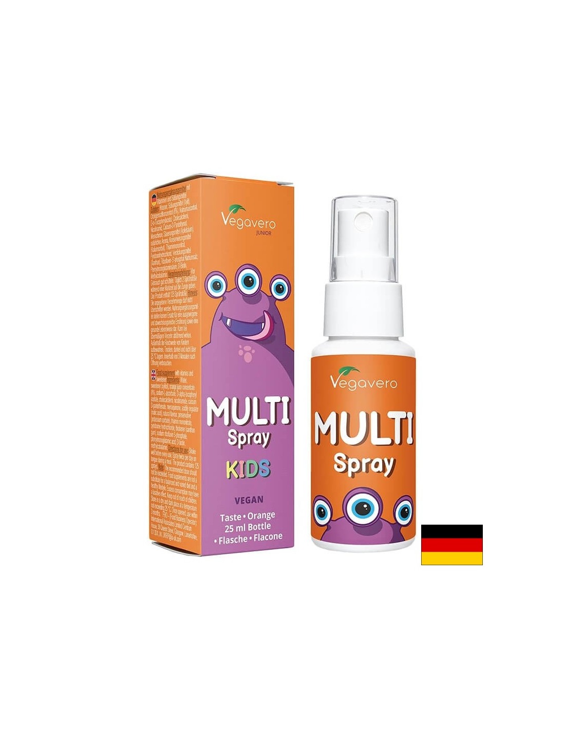 Multi Vitamin Junior/ Multivitamine für Kinder/ Mundspray, 25 ml, 100% Vegan <tc>Vegavero</tc>