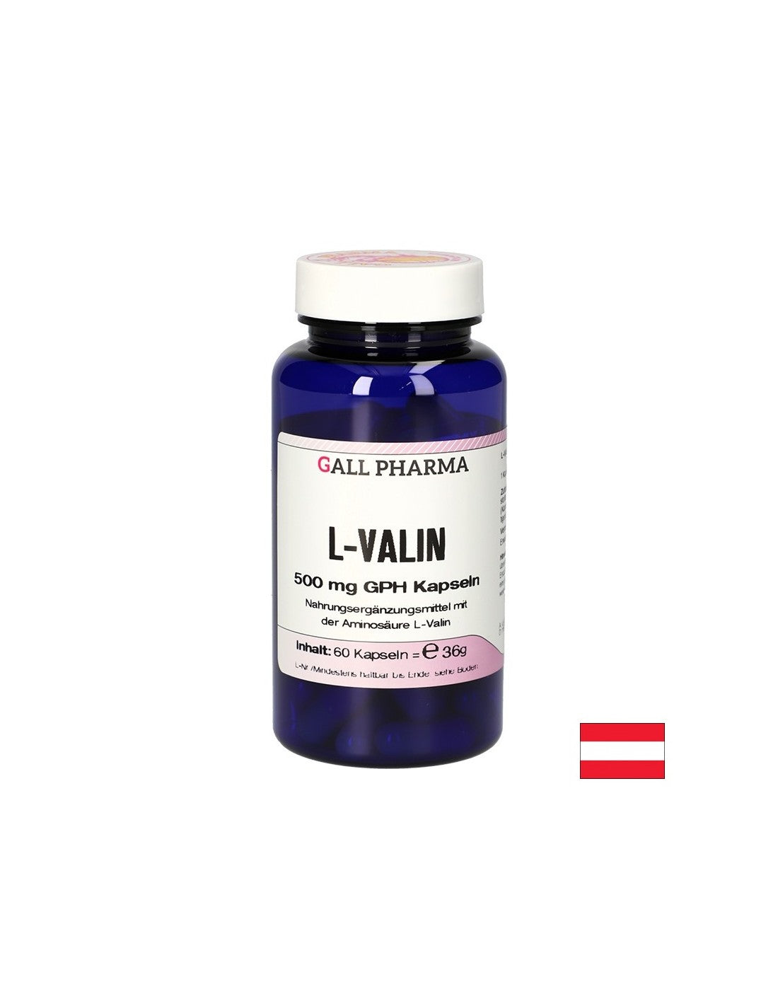 Muskelfunktion - L -Valine, 500 mg x 60 Kapseln