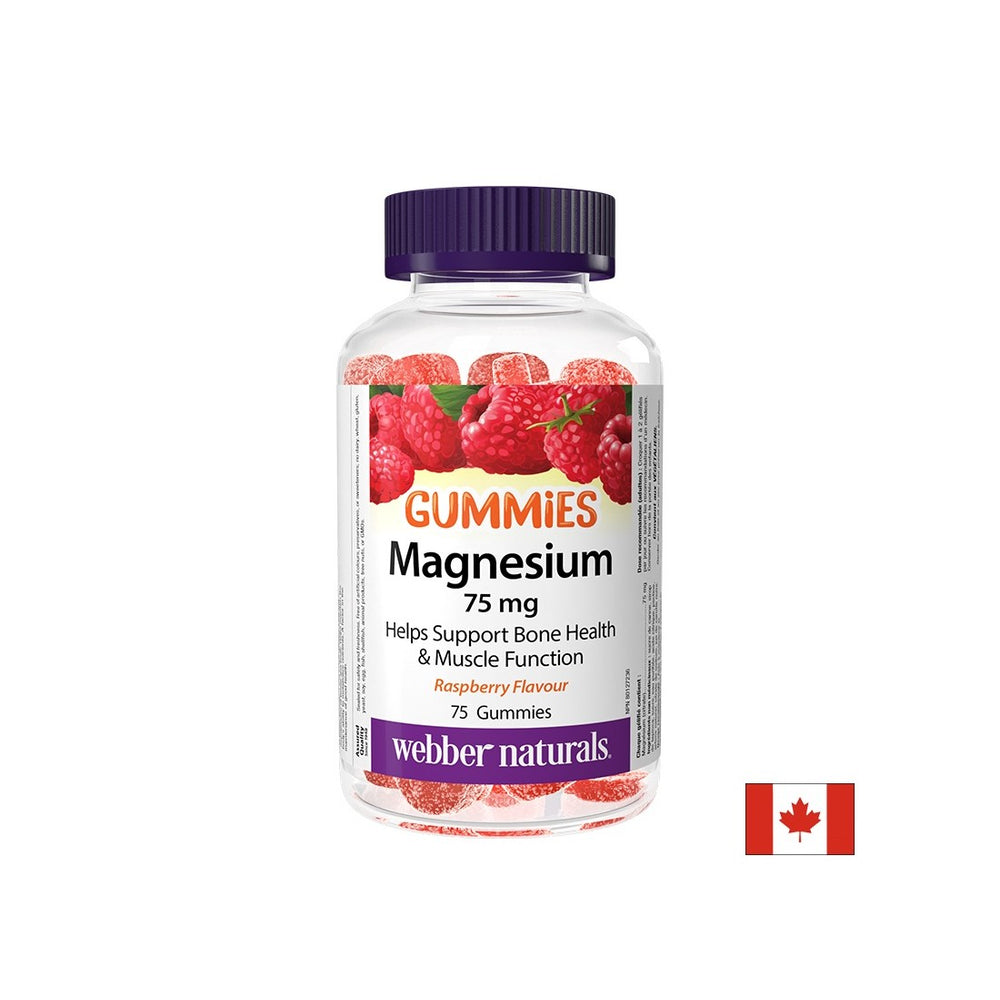 Muskel- und Nervensystem - Magnesium (Citrat), 75 mg x 75 Jelly -Tabletten, Himbeergeschmack