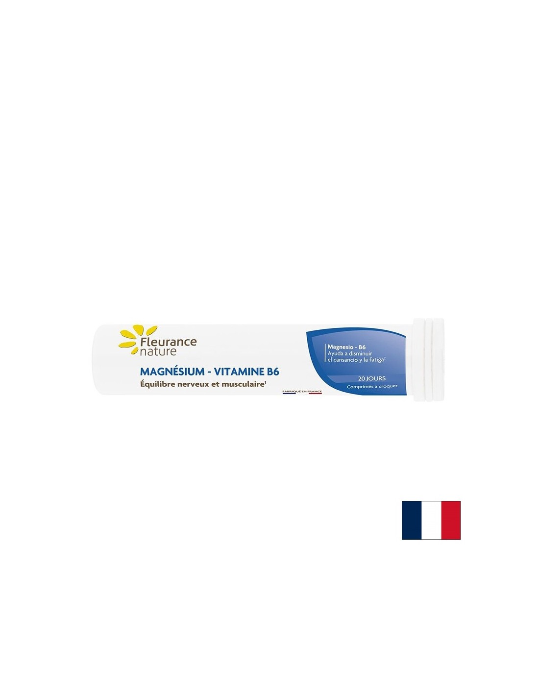 Muskel-, Herz- und Nervensystem - Magnesium (Carbonat) 300 mg + Vitamin B6 2 mg, 20 Tabletten