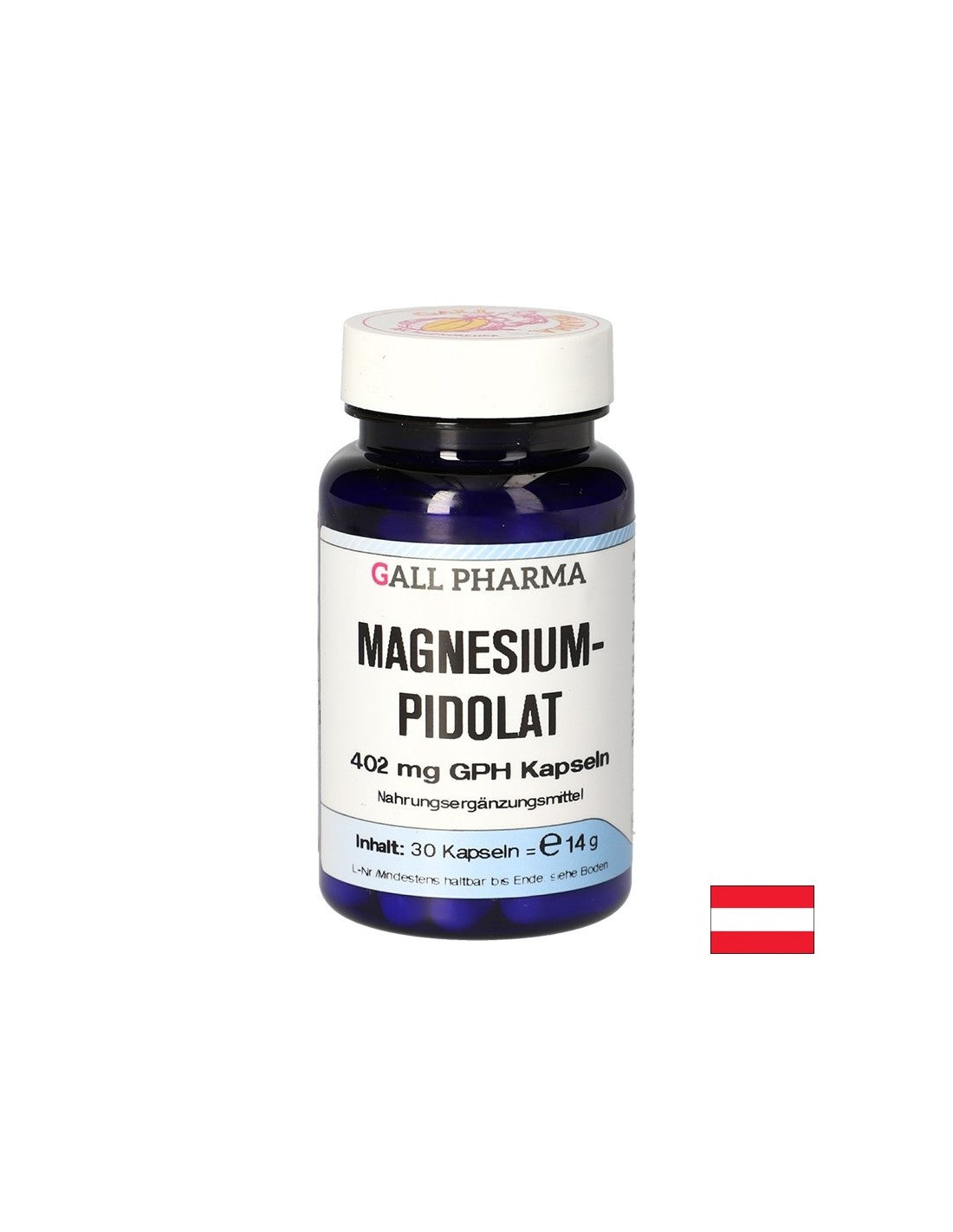 Muskel-, Herz- und Nervensystem - Magnesium (Pidolate), 402 mg x 30 Kapseln