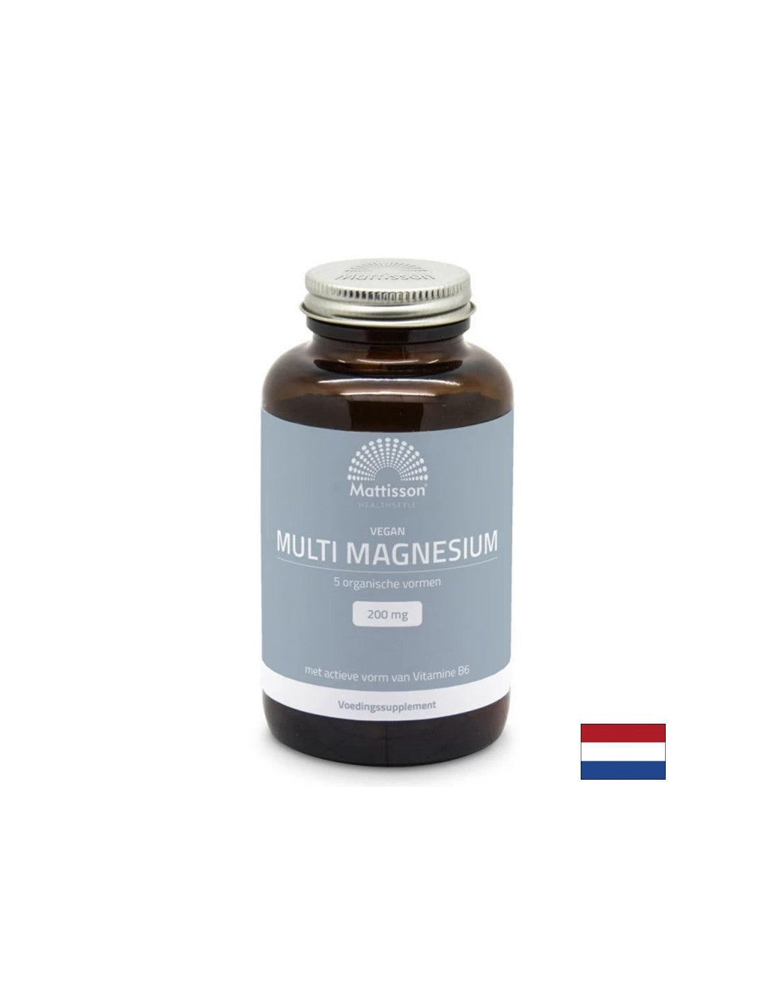 Muskeldod, Herz- und Nervensystem - Multi -Magnesium + Vitamin B6 (Vegan -Formel), 180 Tabletten