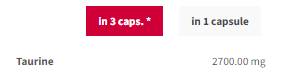 Taurin 900 | Ausdauer - 90 Kapseln