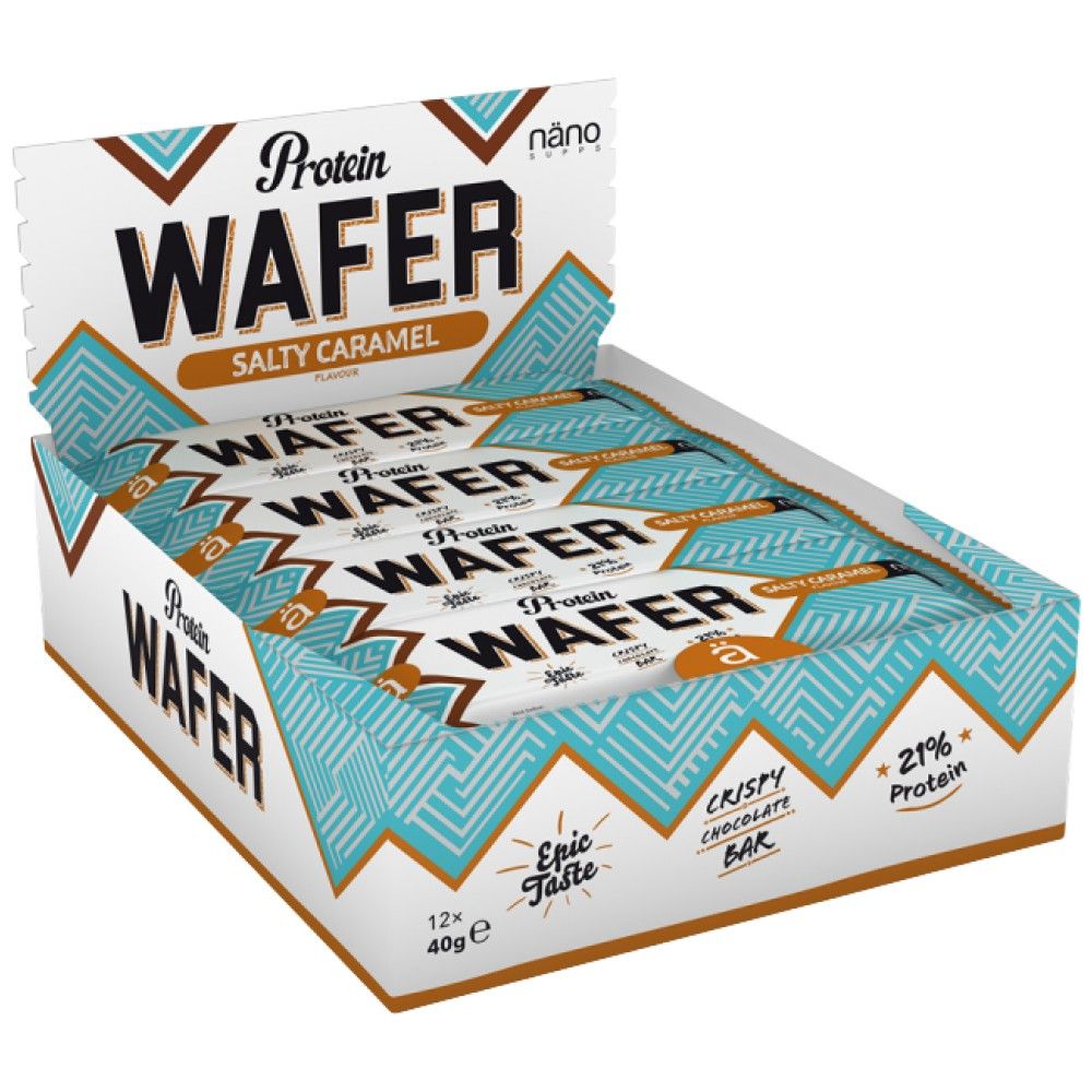 Protein Wafer | mit niedrigen Zucker - 12 x 40 Gramm