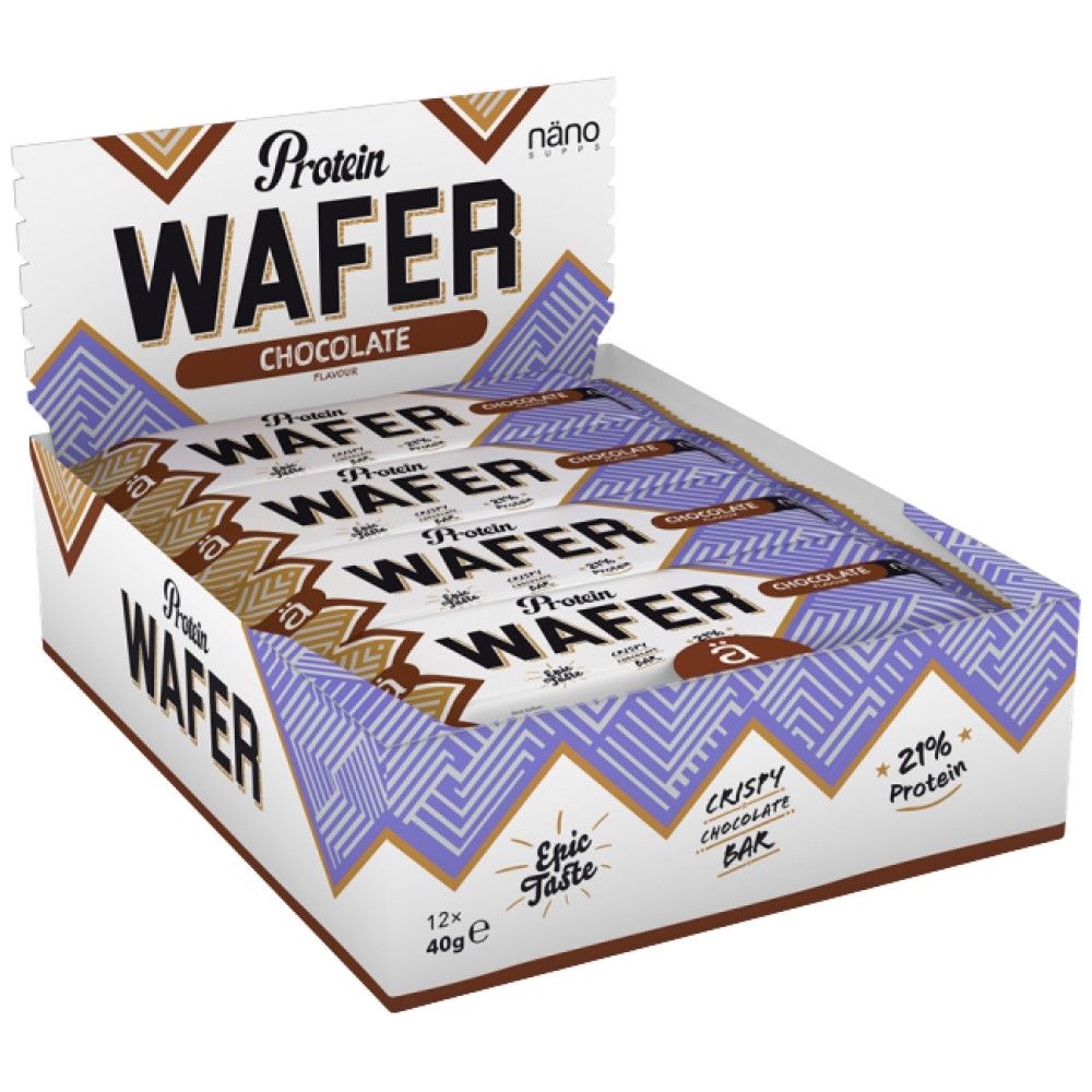 Protein Wafer | mit niedrigen Zucker - 12 x 40 Gramm