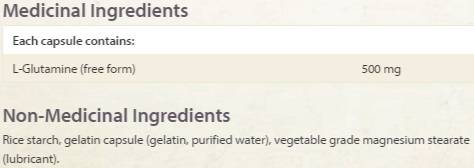 L -Glutamin 500 mg - 60 Kapseln