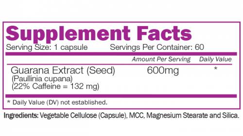 Guarana -Samenextrakt - 60 Kapseln