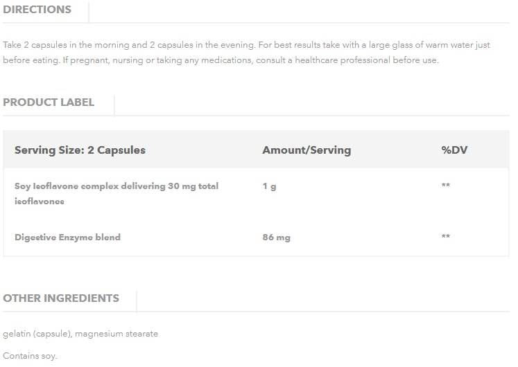 Soja -Isoflavone 500 mg - 100 Kapseln