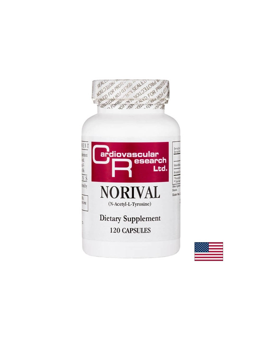 Gehirnfunktion, Motivation, emotionale Gesundheit-Norival-Formel mit Vitamin B6 & N-Acetyl-L-Tyrosin, 120 Kapseln