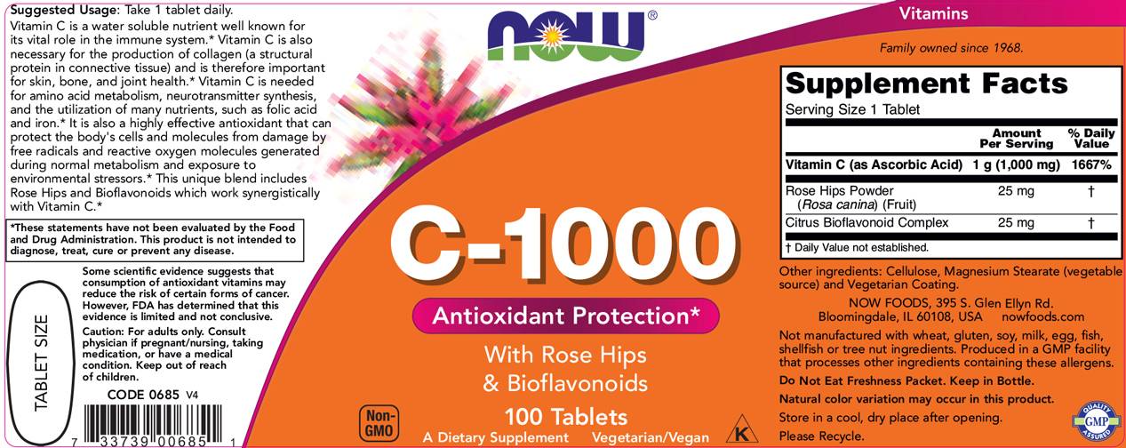 Vitamin C -1000 / mit Roflavonoiden - 250 Tabletten