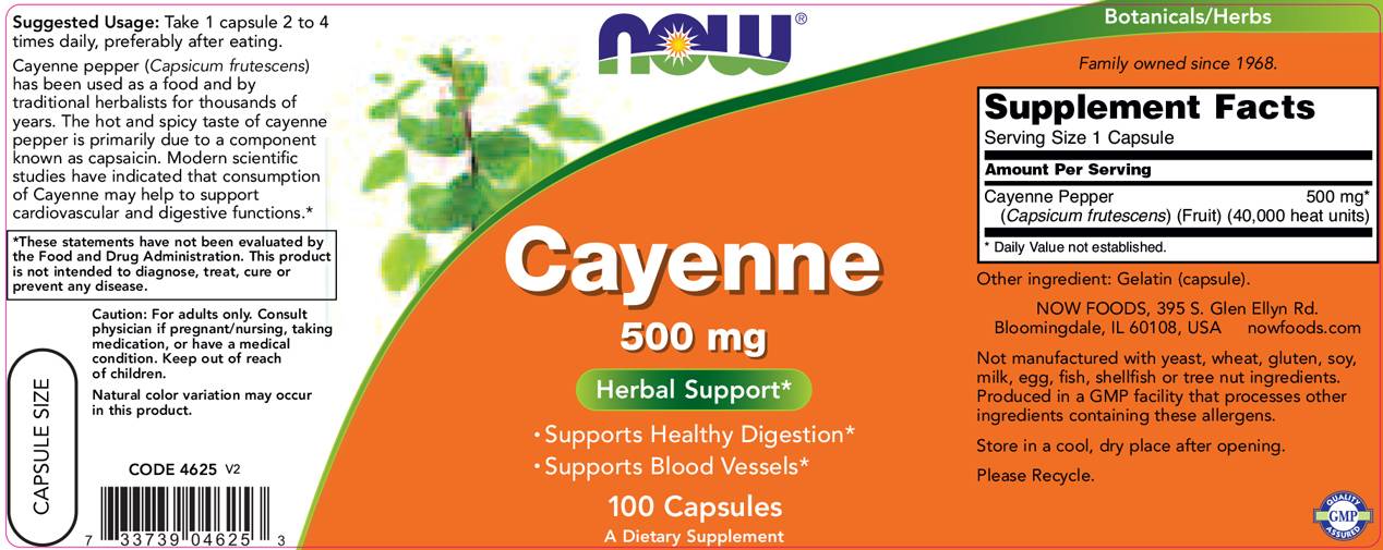 Cayenne 500 mg - 100 Kapseln