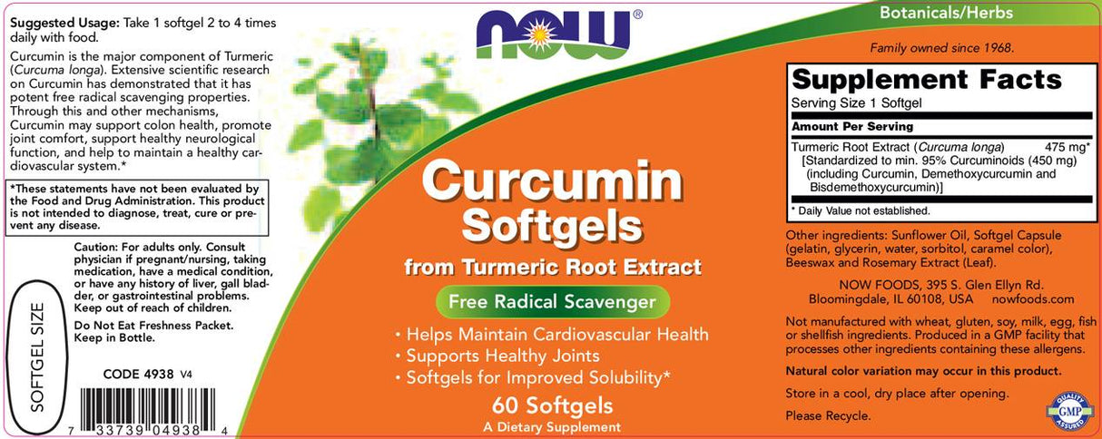 Kurkuma curcumin Softgele 475 mg - 60 Softgele