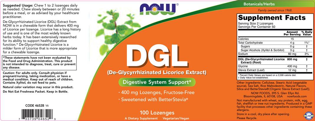 DGL 400 mg - 100 sublinguale Tabletten