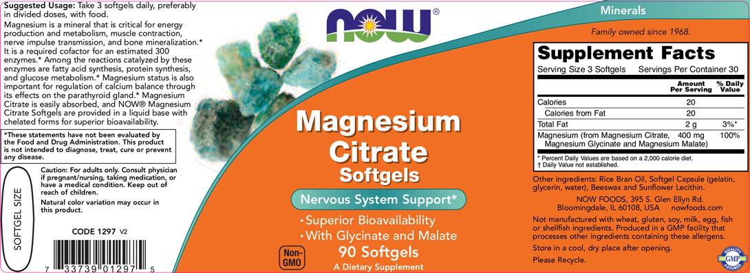 Magnesiumcitrat Softgele - 180 Softgele