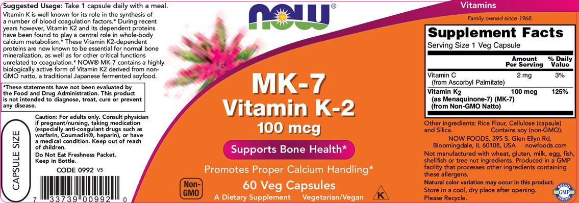 MK-7 Vitamin K-2 100 mcg-60 Kapseln