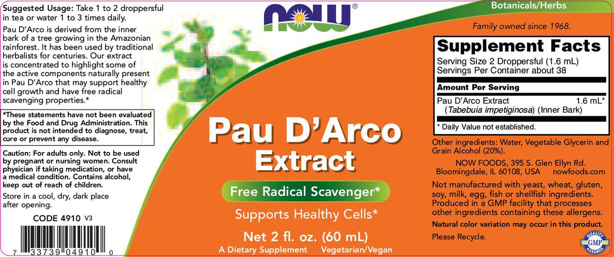 Pau d'Arco Extract Flüssigkeit - 60 ml