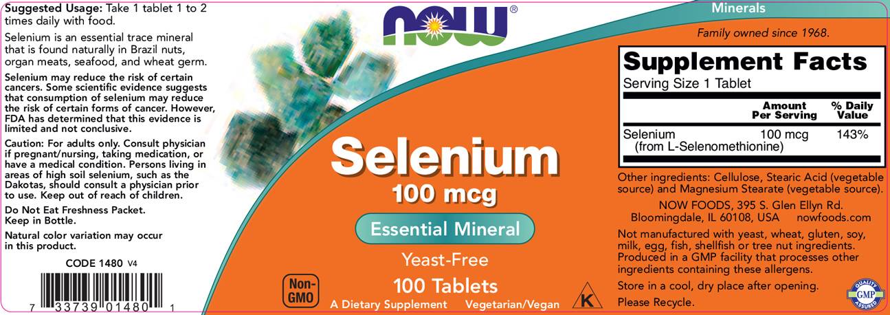Selenium 100 MCG - 250 Tabletten