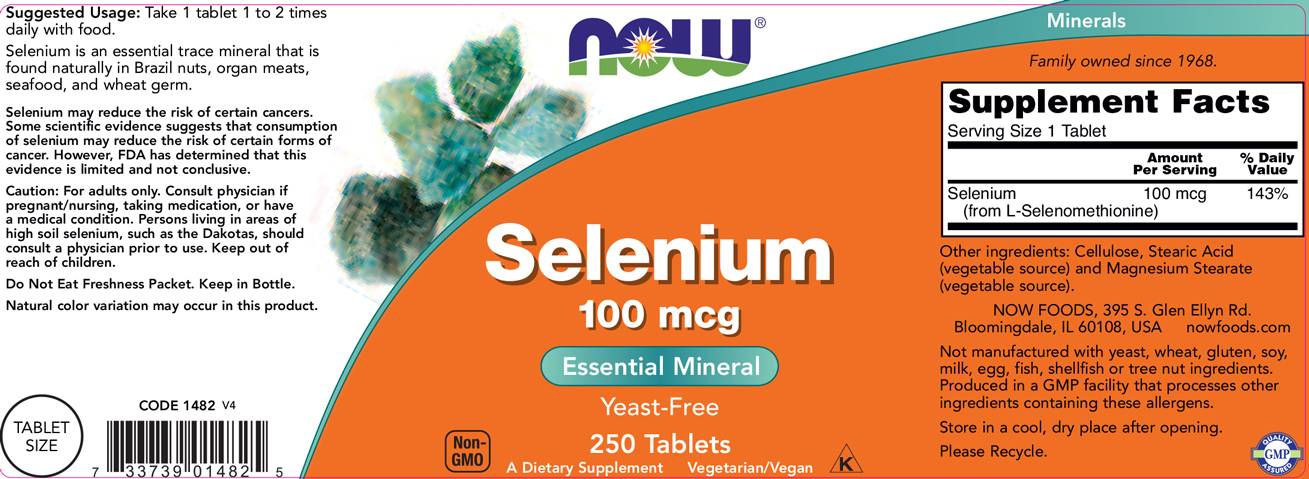 Selenium 100 MCG - 250 Tabletten