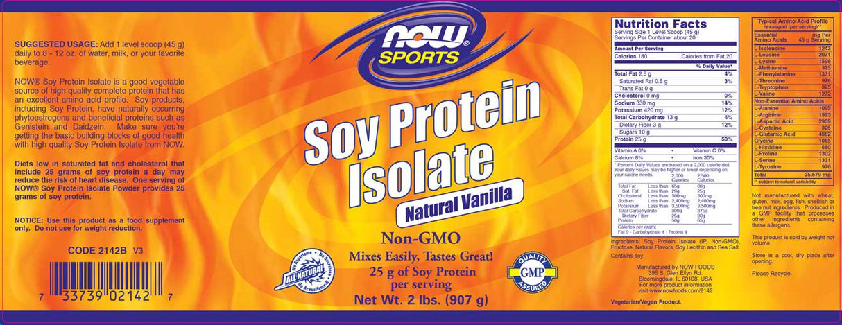 Soja -Protein -Isolat - 908 Gramm