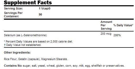 Selen 200 MCG - 90 Kapseln
