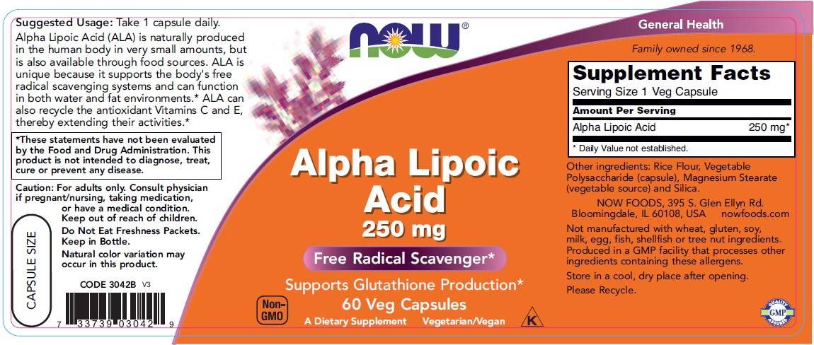 Alpha -Liponsäure 250 mg - 60 Kapseln