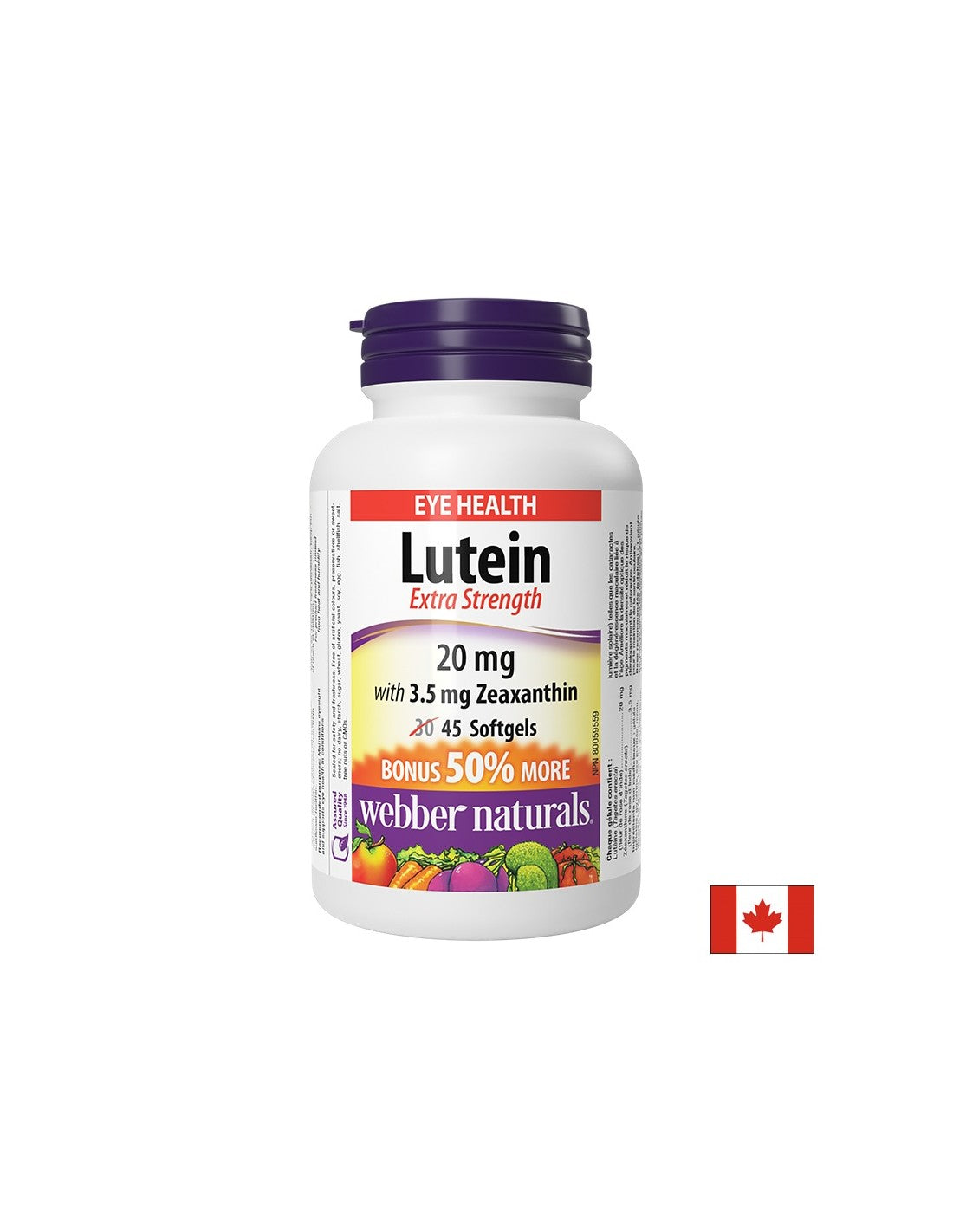Augengesundheit - Lutein 20 mg + zeaxanthin 3,5 mg, 45 Softgelkapseln