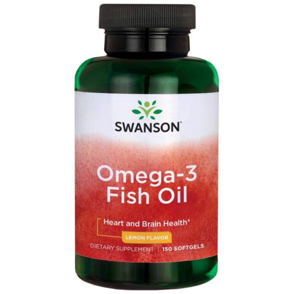 Zitronengeschmack Omega 3 1000 mg - 150 Gelkapseln