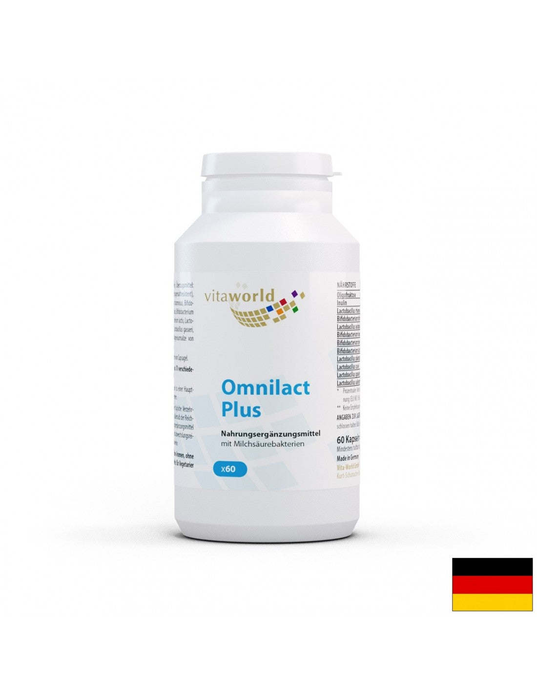 Omnilact Plus / Probiotic Omnilact plus 10 Stämme, 10 Milliarden aktive Probiotika, 60 Kapseln