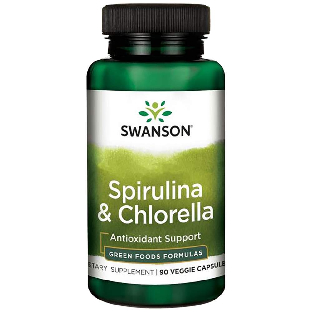 Hergestellt mit organischen Spirulina und Chlorella 400 mg 90 Kapseln