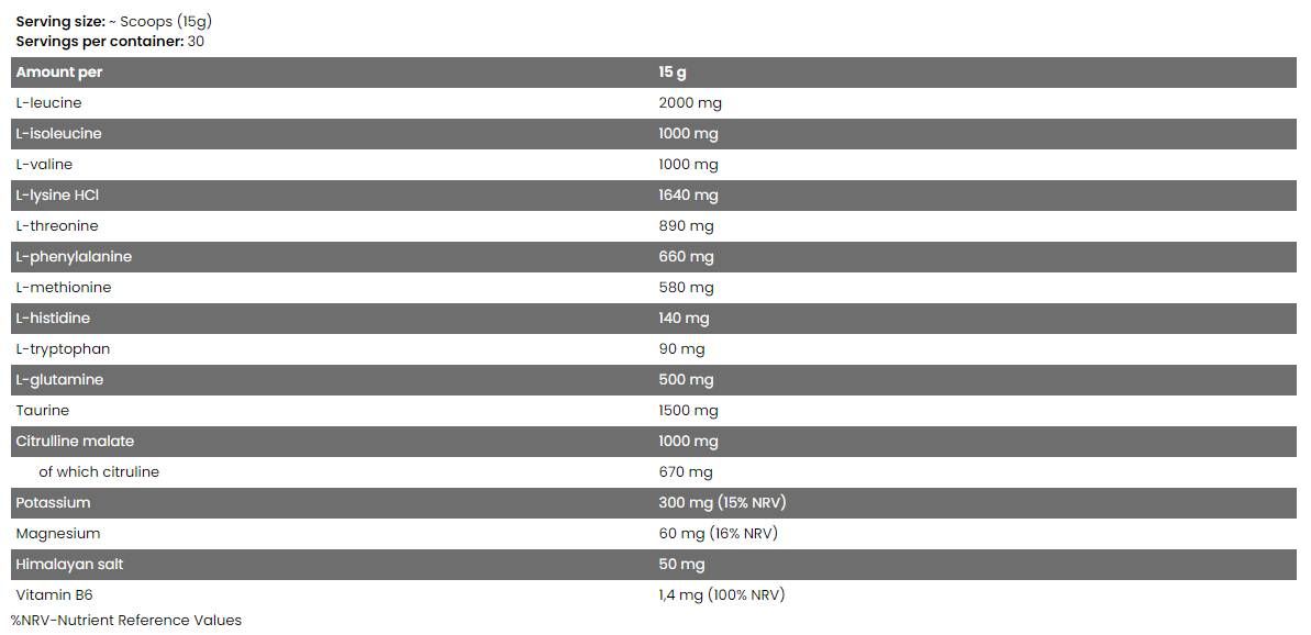 Kernamino | BCAA + EAA + Elektrolyte - 450 Gramm