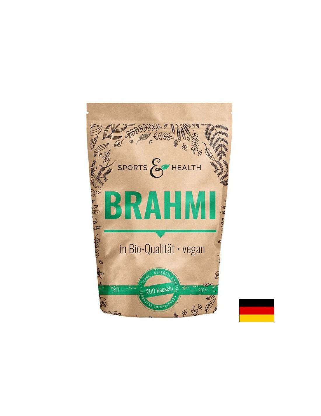Gedächtnis und Konzentration - Brahmi (Bacopa monieri), 500 mg x 200 Kapseln