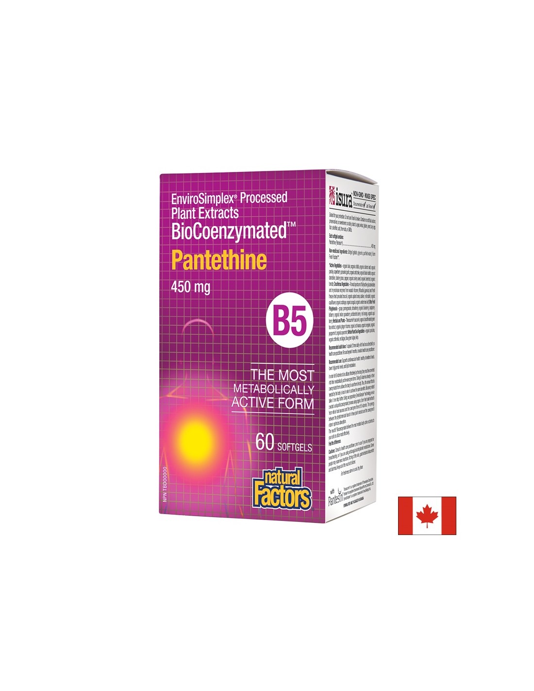 Pantethe Biocoenzymated ™ 450 mg - 60 Gelkapseln