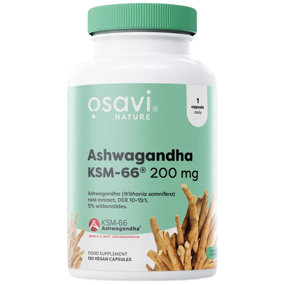Ashwagandha KSM -66® 200 mg - 120 Kapseln