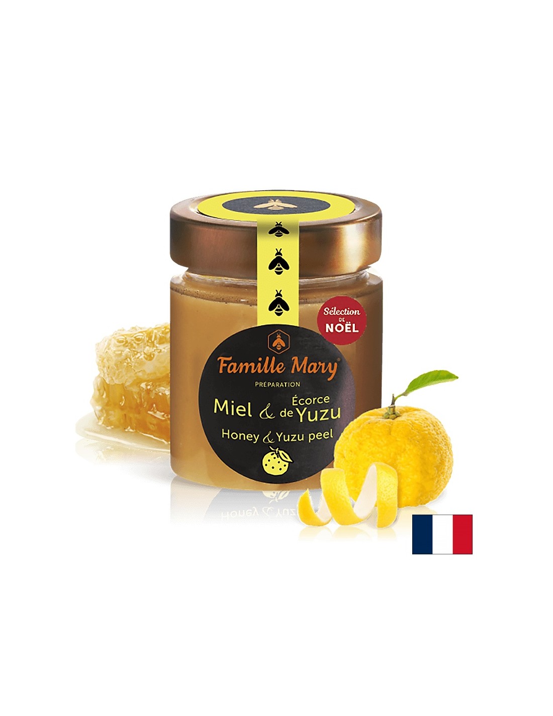 Honig aus französischen Blumen und Yuzu Rinde, 170 g