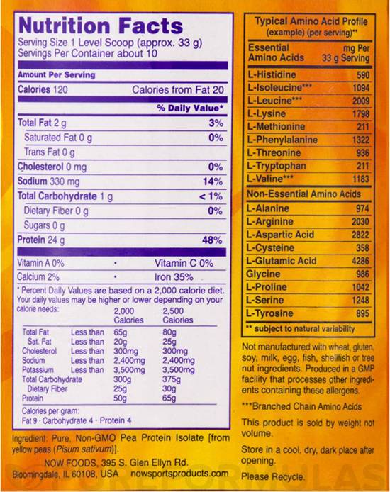 Erbsenprotein - 908 Gramm