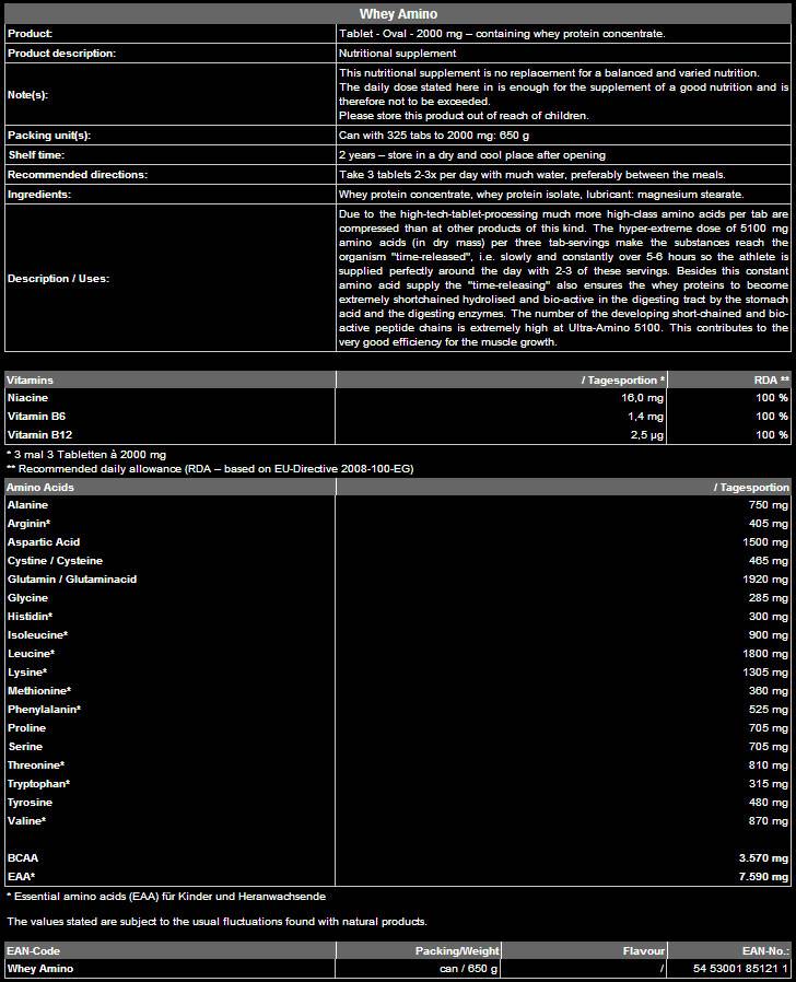 Molke Amino 300 Tabletten