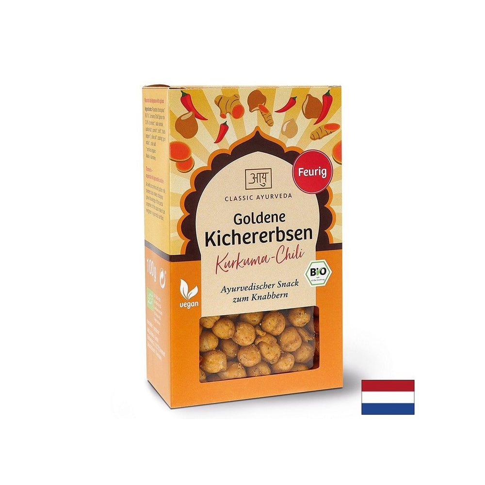 Geröstete Kichererbsen (mit Kurkuma - Chili), Bio, 100 g