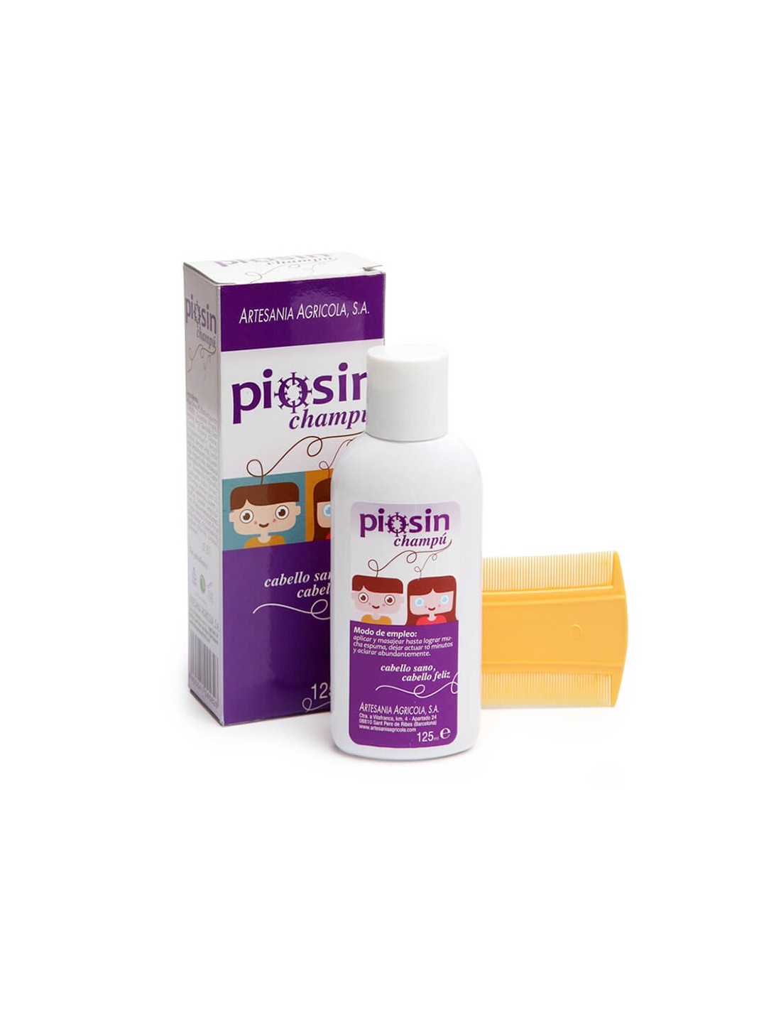 Piosin champú - Shampoo against lice, 125 ml Artesania - Nutra Best Europe