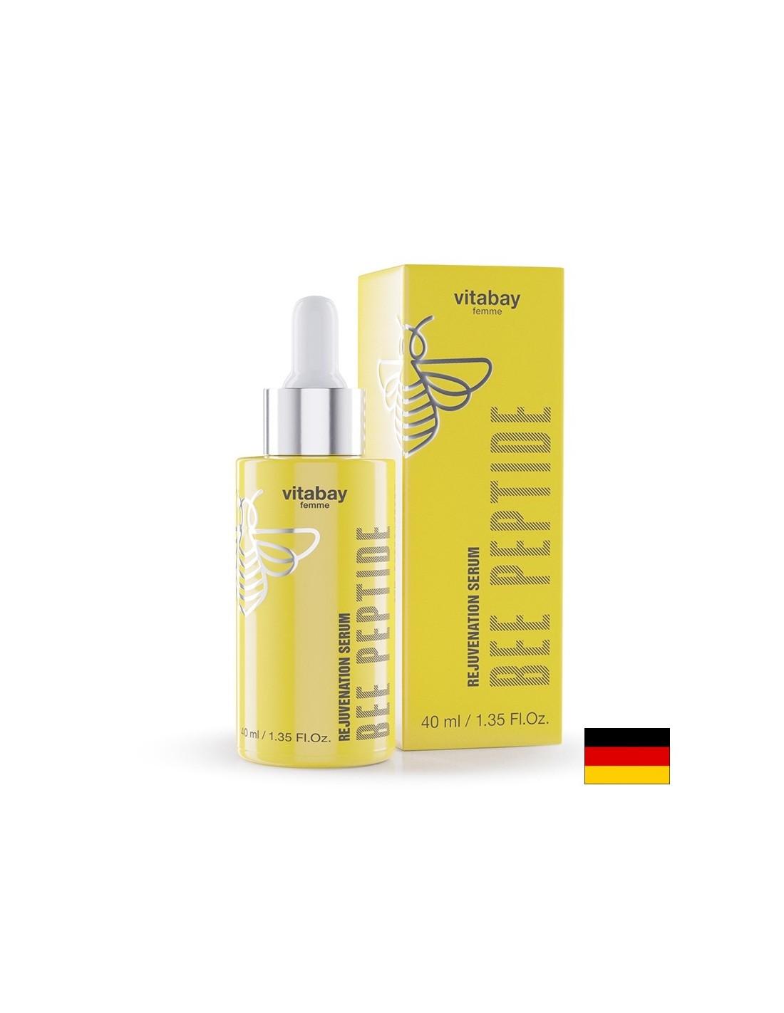 Verjüngendes Gesichtserum mit Bienenpeptid, 40 ml