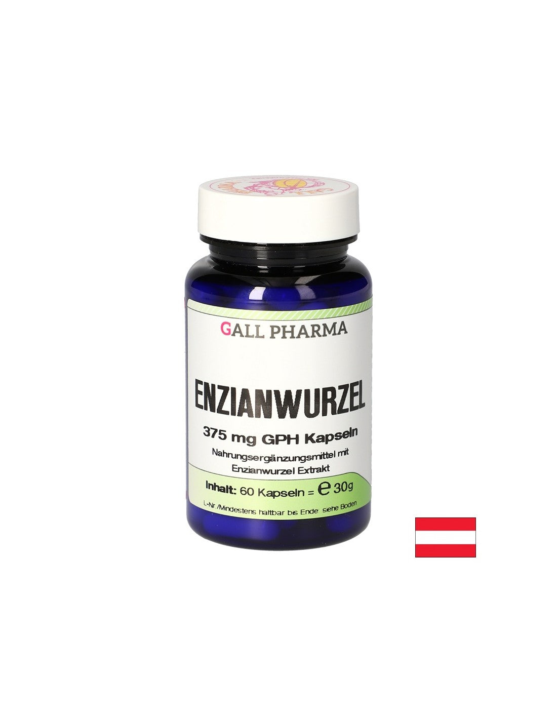 Verbessert die Verdauung - Enzian (Wurzelextrakt), 60 Kapseln